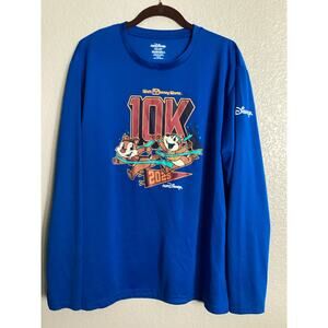 NWOT Disney Parks 2025 WDW Marathon Weekend 10K Race Chip and Dale Dry-Fit L